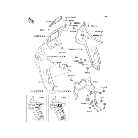 VERKLEIDUNG VO. BLAU