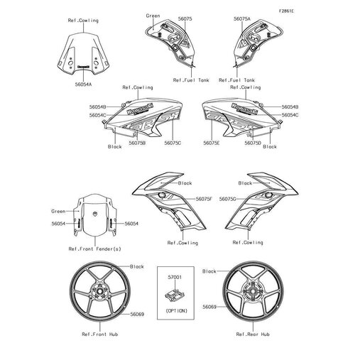 AUFKLEBER KAWASAKI TANKAB