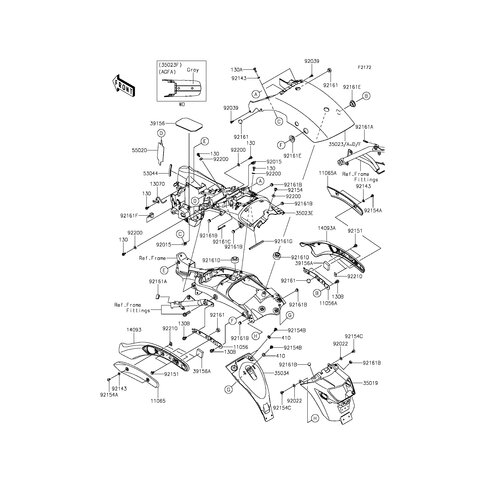 BRACKET,STRUT COVER,LH