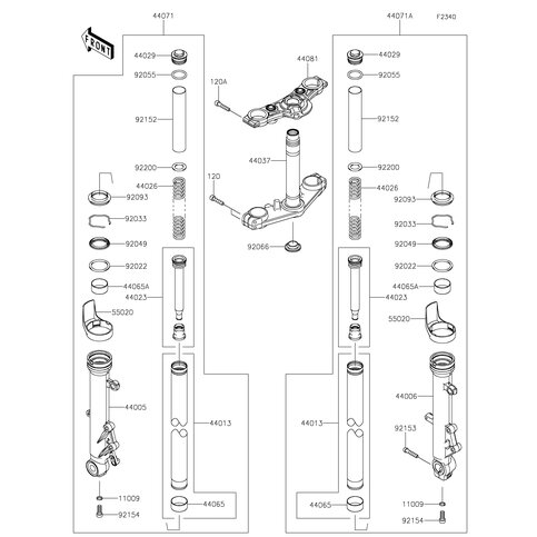 HOLDER-ASSY-FORK UPPER