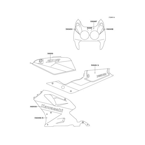 PATTERN,LWR COWLING,L