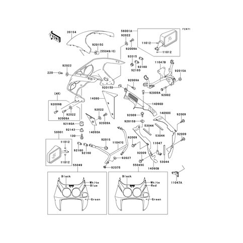 VERKLEIDUNG OBEN GRUE