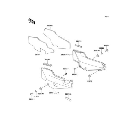 PAD,SIDE COVER,LH