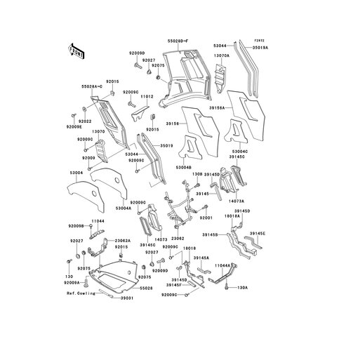 PAD,SIDE COWLING,RH