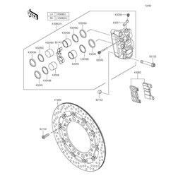 BREMSZANGE KOMPL RE VO