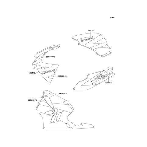 PATTERN,LWR COWLING,F