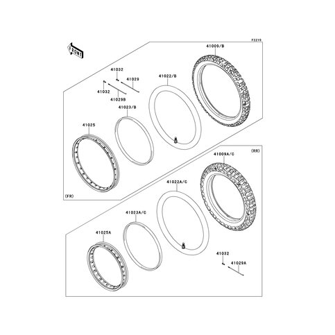 TIRE,FR,70/100-19 42P,GP