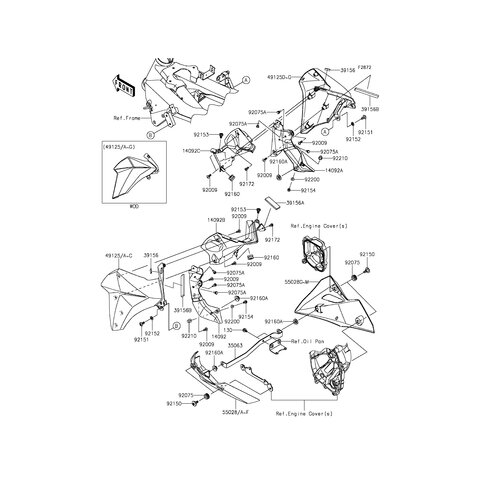 COWLING,LWR,LH,M.S.BLACK