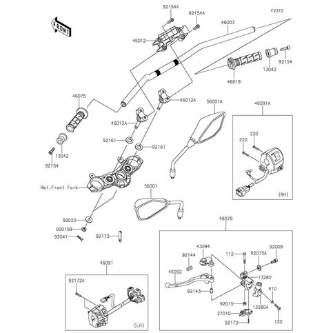 HOLDER-HANDLE,UPP,F.S.BLA