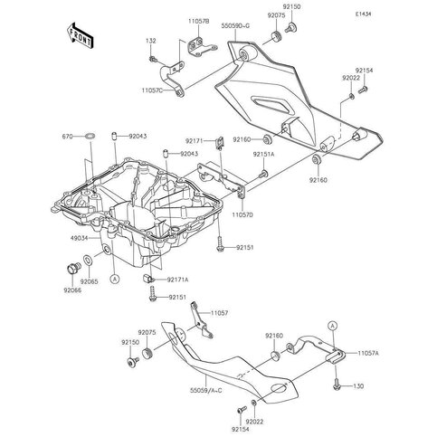 BRACKET,OIL PAN,RH