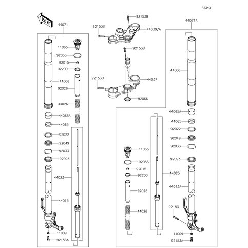 HOLDER-FORK UPPER,FOR ORD