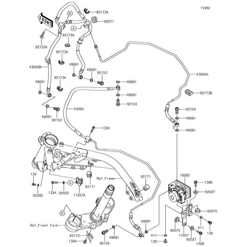 HALTER LI BREMSLEITUNG
