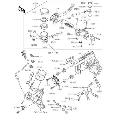 LEVER-COMP,FRONT BRAKE