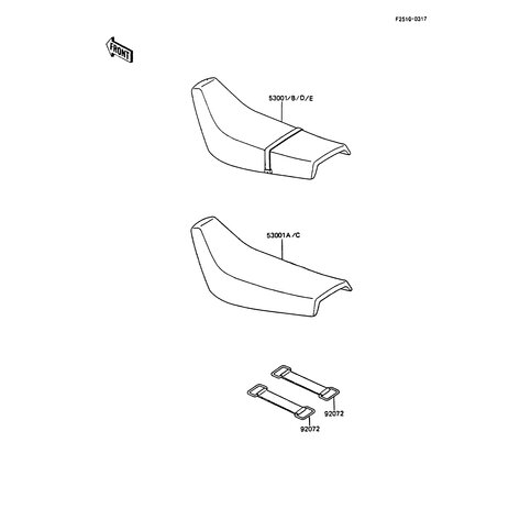 SEAT-ASSY,DUAL,W/BAND