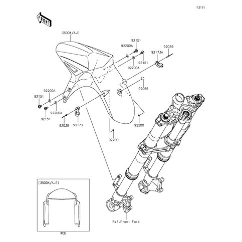 CLAMP,FR FENDER,LH