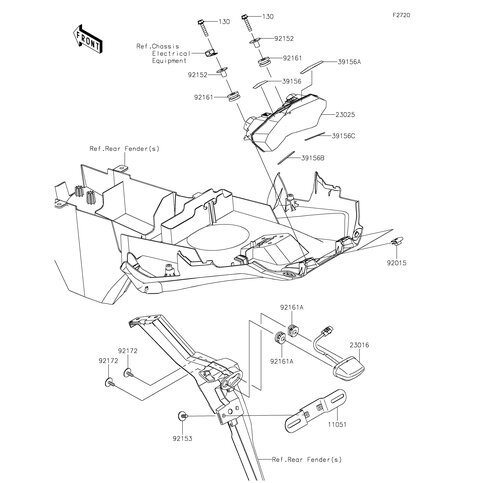 PAD,TAIL LAMP,LWR,RH