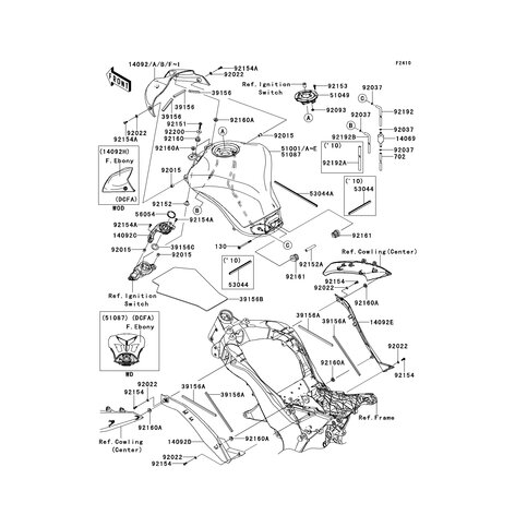 AUFLAGE,BENZINTANK