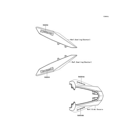 KAWASAKI EMBLEM,VERKLEID