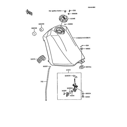 BENZINTANK SCHWARZ