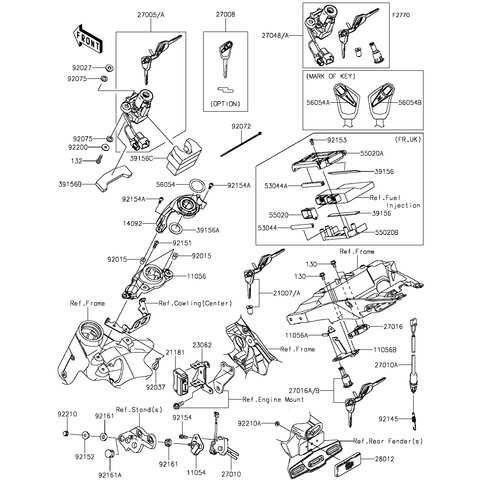 BRACKET,KEY CYLINDER