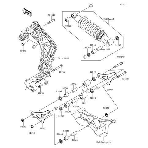 ARM-SUSP,UNI TRAK,F.S.BLA