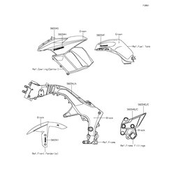 MARK,SIDE COWL.,Z1000