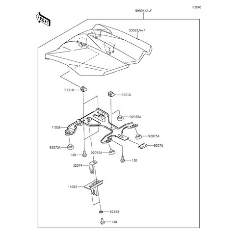 KIT,SINGLE SEAT,C.F.RED