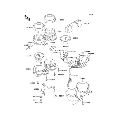 COVER,SPEEDO&TACHOMET