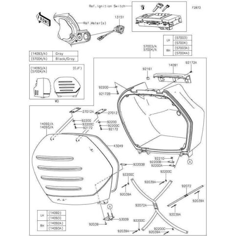 BAG-ASSY,LH,F.BLACK+BLU