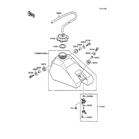 BENZINTANK GRUEN