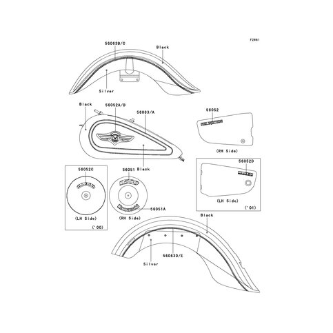 PATTERN,FR FENDER,LH