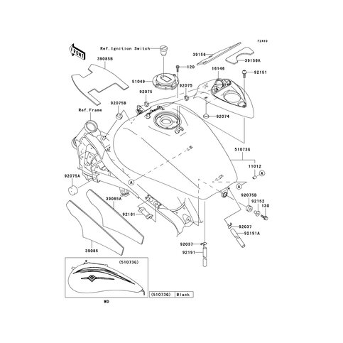 PAD,FUEL TANK COVER,F