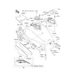 PAD,FUEL TANK COVER,R