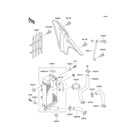 SCREEN RADIATOR WHITE