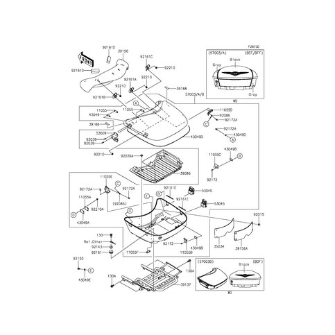 BAG,CNT,BODY GRY+COVER GR