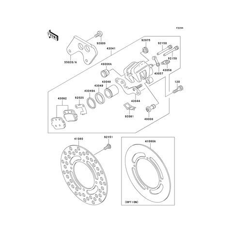 BREMSSCHEIBE HINTEN