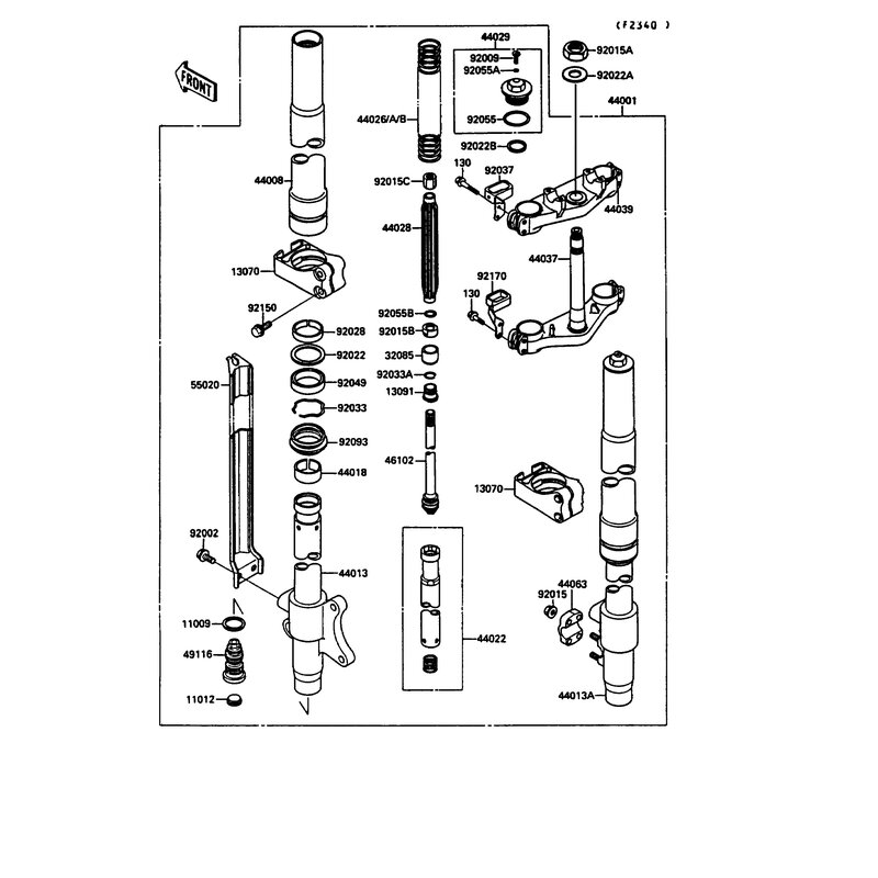 DAEMPFUNGSKOLBEN - 44018-1054 Kawasaki Ersatzteile - kawa-shop24.de