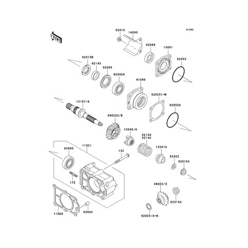 SHAFT,BEVEL GEAR
