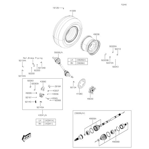 CALIPER-ASSY,RR,RH,SILVER