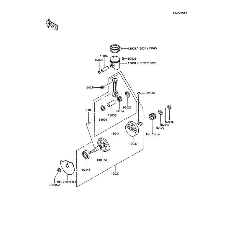 KEIL - 92038-003 Kawasaki Ersatzteile - kawa-shop24.de