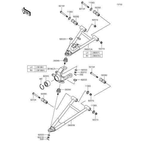 ARM-SUSP,FR,LWR,LH&RH