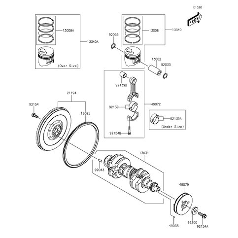BOLT,FLYWHEEL