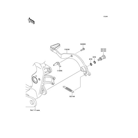 HEBEL KPL, BREMSPEDAL